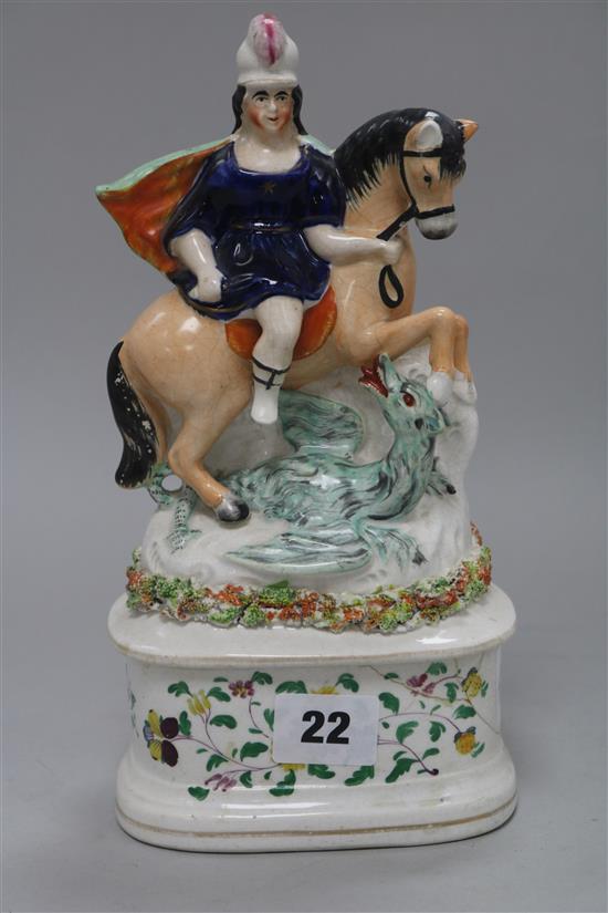 A Staffordshire figure of St George